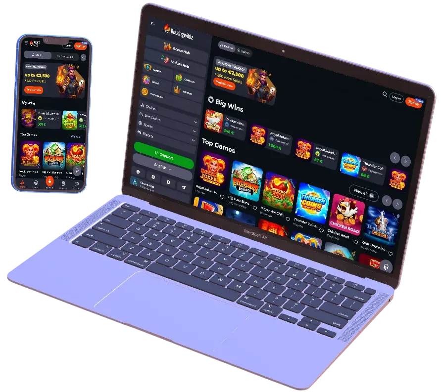 Blazingwildz Casino banner