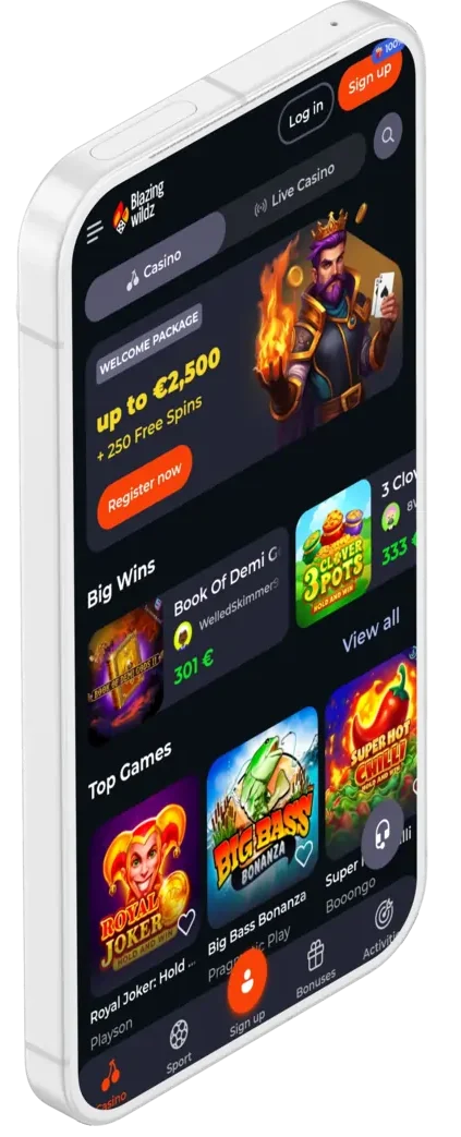 Blazingwildz Casino mobiele app